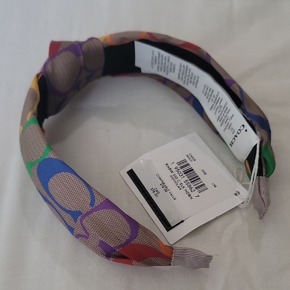 Coach Red and Blue Hair Accessory